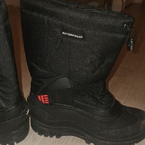 Waterproof Black Men's Snow Boots